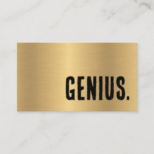 Premier Faux Gold Genius Business Card