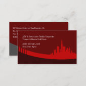 Premier Real Estate Red Custom Business Cards (Front/Back)