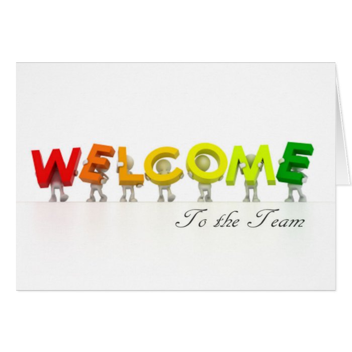 Premiere Series   Welcome To The Team Card