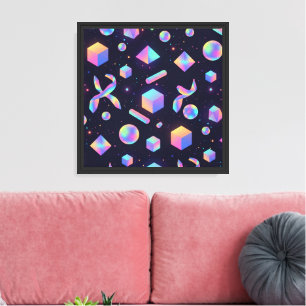 Premium 3D Holographic Space Canvas Art