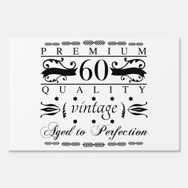 Premium 60th Birthday Sign (Front)