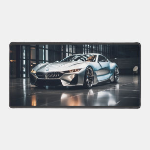 Premium Aluminum Futuristic Race Car Desk Mat