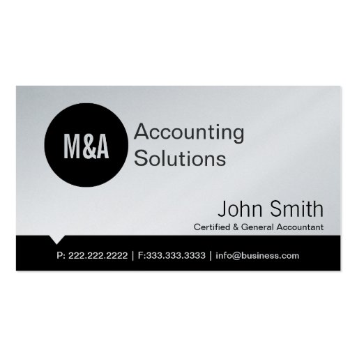 Premium Black Dot Accounting business card | Zazzle