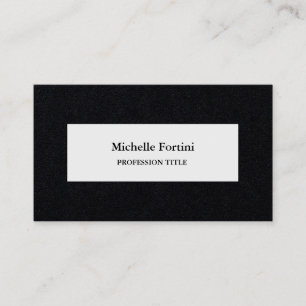 Premium Black Elegant Plain Minimalist Business Card