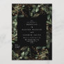 Premium Black Gold Botanical Eucalyptus Elegant Invitation