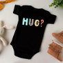 Premium Black | HUG ME | One Piece Unique Baby Bodysuit