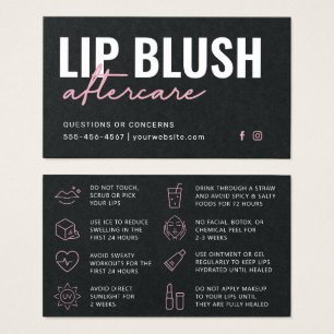 Premium Black & Pink Lip Blush Tattoo Aftercare