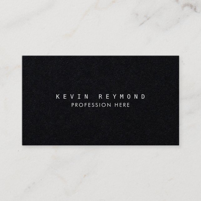 Premium Black professional elegant Business Card (Front)