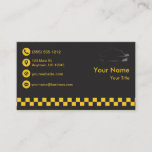 Premium Black Taxi Business Card