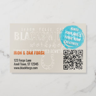 Premium Blacksmith  Raised Spot UV Business Card