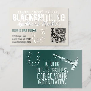 Premium Blacksmith  Raised Spot UV Business Card