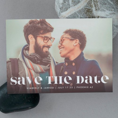 Premium Bold Modern Text MULTI Photo FUN Save The Date