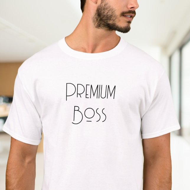 Premium Boss | Exclusive Billionaire Font T-Shirt (Creator Uploaded)