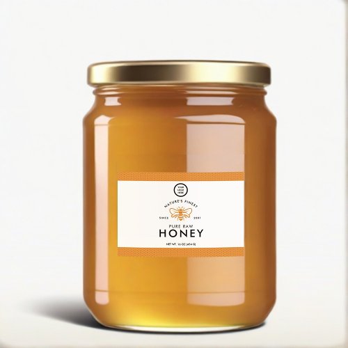 Premium Branding Customizable Design Honey Jar Food Label