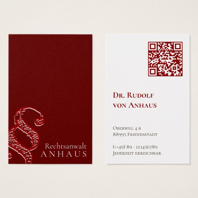 Premium Brown White QR code Businesscards (Front & Back)