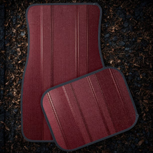 Premium Burgundy Car Mats Set