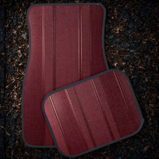 Premium Burgundy Car Mats Set