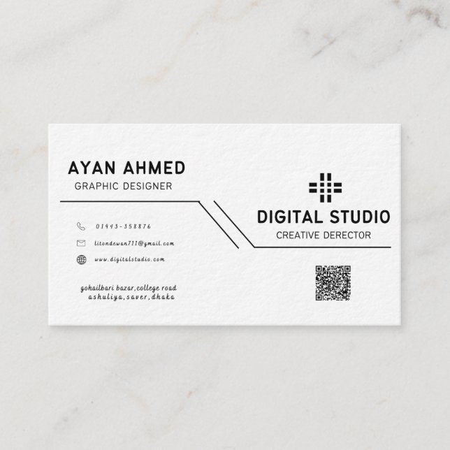Premium business card (Front)