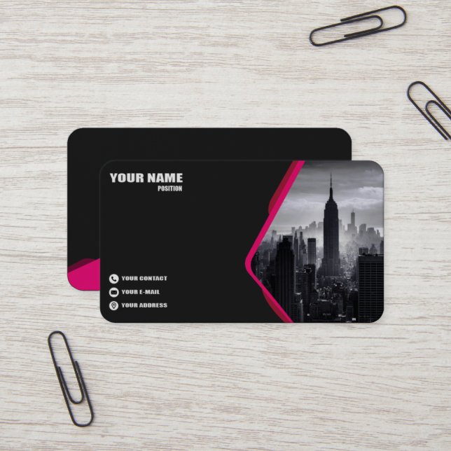 Premium Business Card. Card (Front/Back In Situ)
