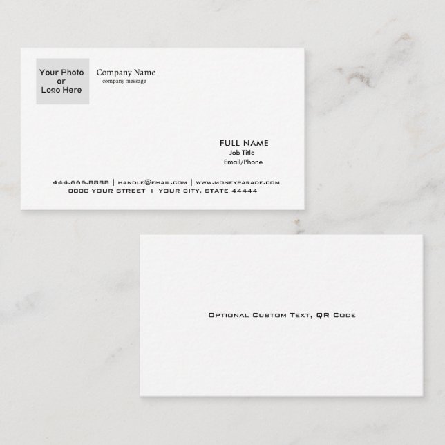 Premium Business Cards - Custom Foil/Textured (Front/Back)