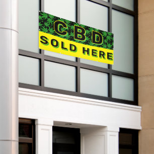 Premium CBD Oil Sold Here Advert Banner