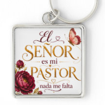 Premium Christian Keychain – El Señor es mi Pastor