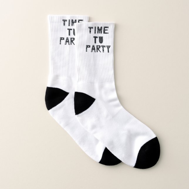 Premium Clothing | Celebration | Time To Party |  Socks (Pair)