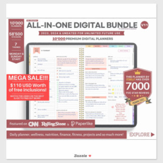 Premium Digital Planner 2023 2024  Sticker