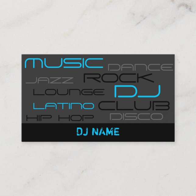 PREMIUM DJ Business Card (Front)