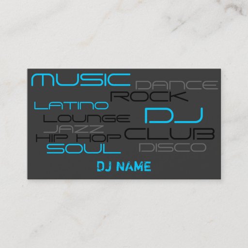 Customizable PREMIUM DJ Business Card