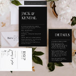 Premium Elegant | Editable Names Wedding Invitation<br><div class="desc">Celebrate the timeless beauty of love with my exquisite Premium Classic Modern Elegant Names / Monogram Black & White Wedding Collection. Elevate your special day to a new level of sophistication and charm, as you embark on your journey together as a couple. At Phrosne Ras Design Zazzle, we understand that...</div>