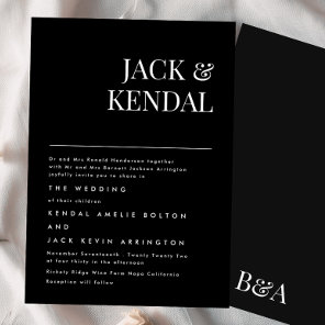 Premium Elegant | Editable Names Wedding Invitation