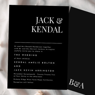 Premium Elegant | Editable Names Wedding Invitation