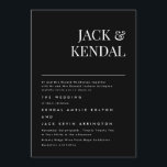 Premium Elegant | Editable Names Wedding Invitation<br><div class="desc">Celebrate the timeless beauty of love with my exquisite Premium Classic Modern Elegant Names / Monogram Black & White Wedding Collection. Elevate your special day to a new level of sophistication and charm, as you embark on your journey together as a couple. At Phrosne Ras Design Zazzle, we understand that...</div>