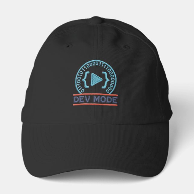 Premium Embroidered Software Developer Cap (Front)