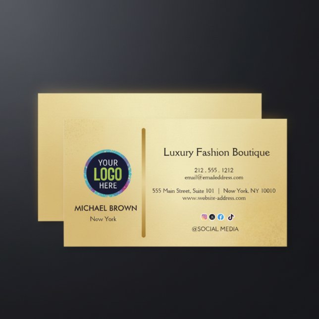 Premium Gold Business Card Design (Creator Uploaded)