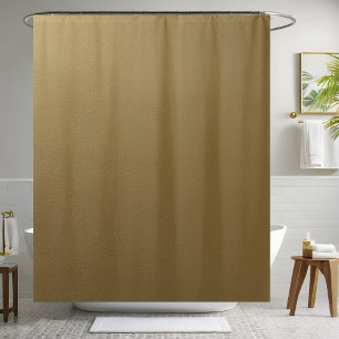 Premium Gold Leather Shower Curtain