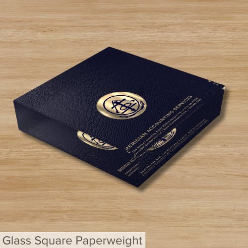 Premium Gold Seal Accounting Desk Accessory Paperweight