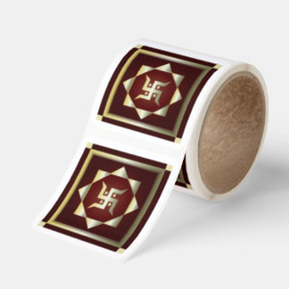 Premium Gold Swastik Diwali Sticker 