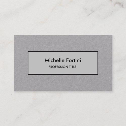 Premium Grey Elegant Plain Minimalist Exclusive Business Card
