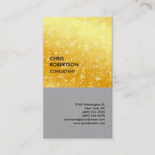 Premium Grey Modern Unique Minimalist Business Card