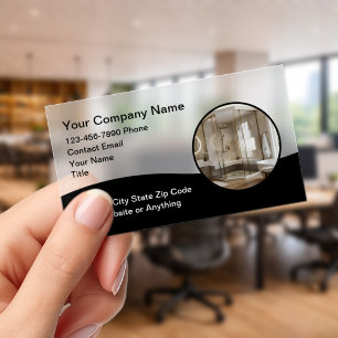 Premium Home Remodeling Clear Plastic Business Cards
