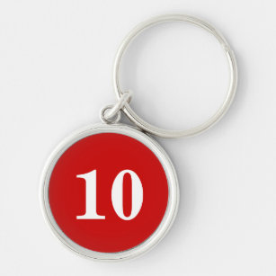 Pink Number, Logo Business Property Room Keychain