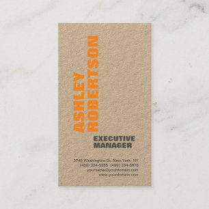 Premium Kraft Bold Modern Professional Minimalist Business Card