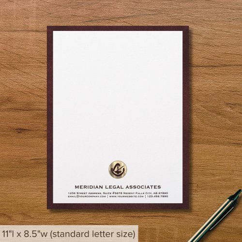 Premium Legal_Themed Business Letterhead