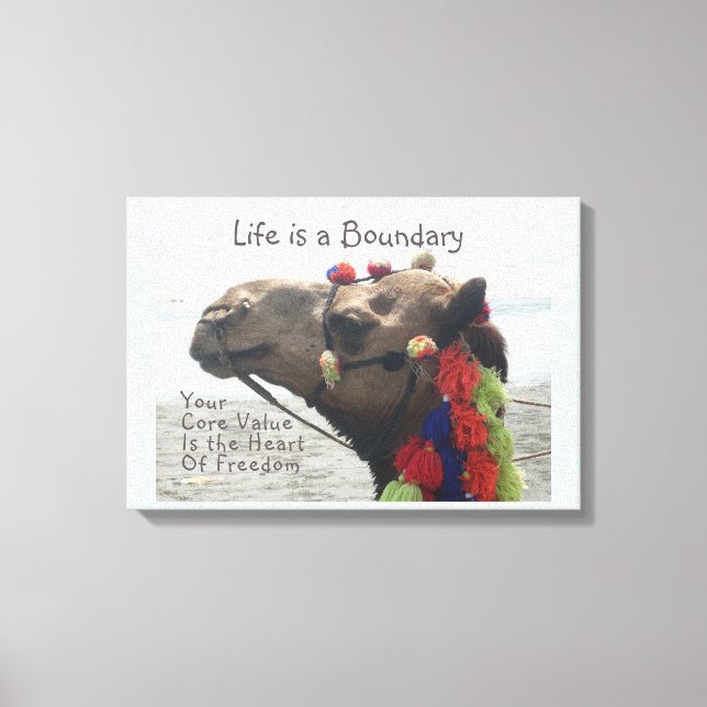 Premium Life is a Boundary Wrapped Canvas (Gloss) Print (Front)