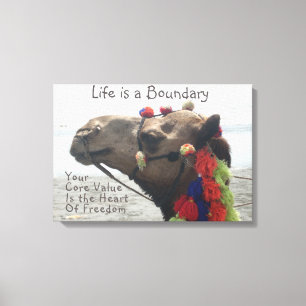 Premium Life is a Boundary Wrapped Canvas (Gloss) Print