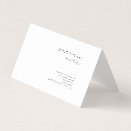 Premium Linen Minimalist Modern Business Card