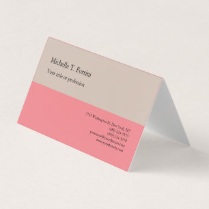 Premium Linen Plain Minimalist Simple Pastel Color Business Card
