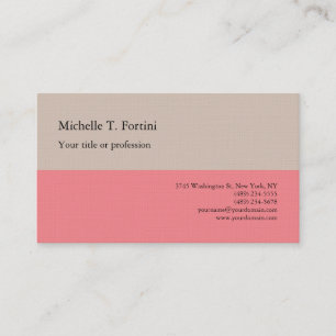 Premium Linen Plain Minimalist Simple Pastel Color Business Card